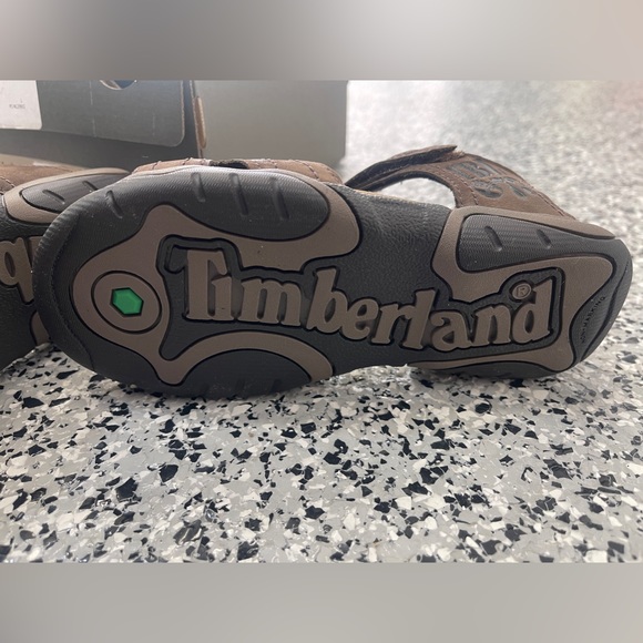 NEW Timberland 1292A Oak Bluffs 2-Strap Sandal Big Kid's Size 1.  39 EU Brown - Picture 3 of 5